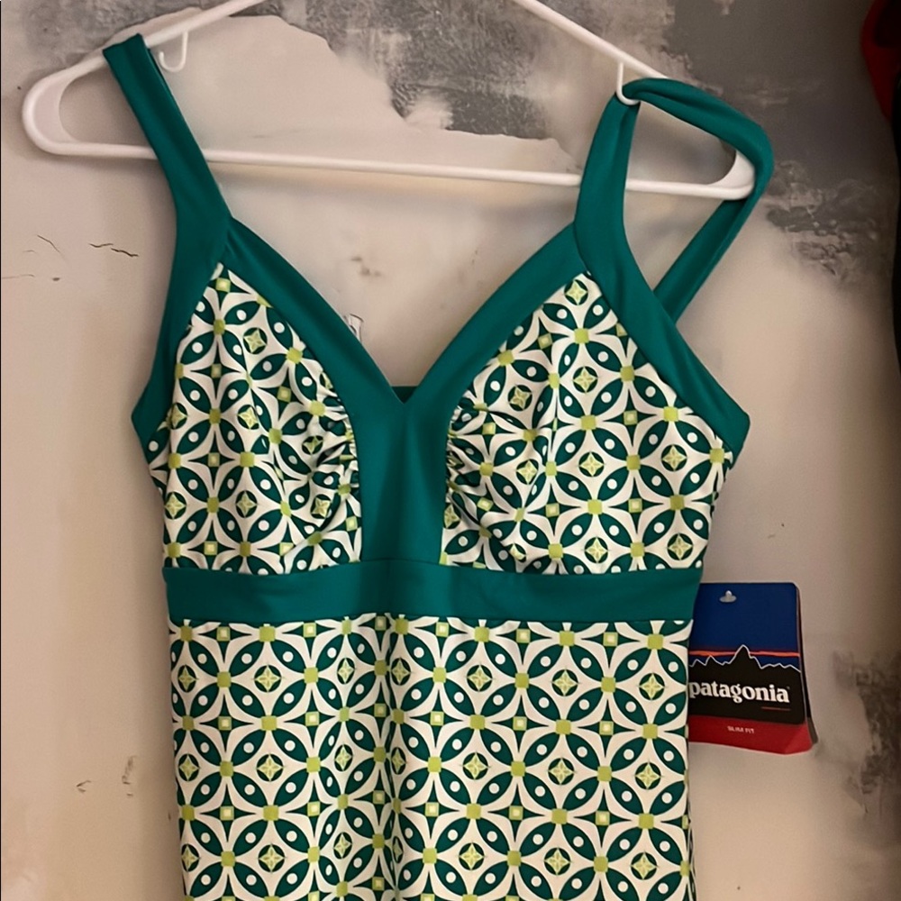 Patagonia Green and White Patterned Dress
